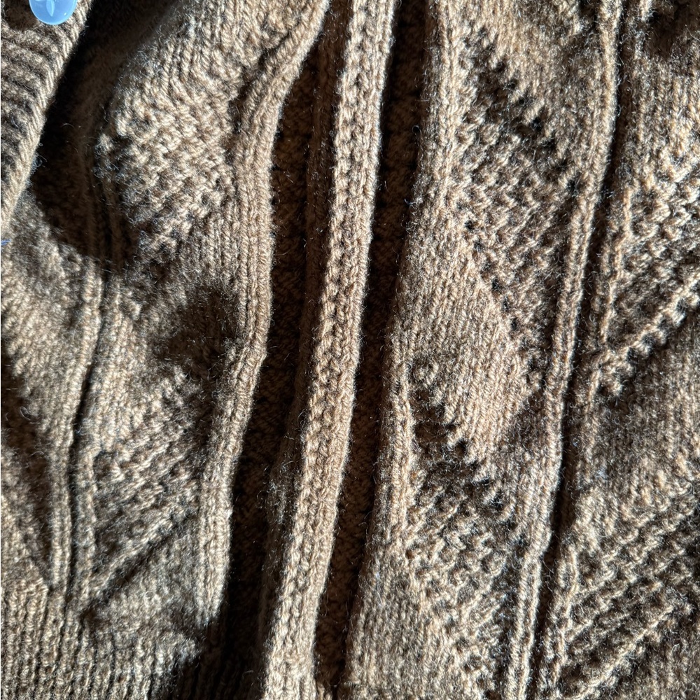 Vintage America Mustard Yellow Knit Button-Front Sweater Vest - Picture 5 of 10